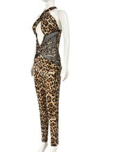 Load image into Gallery viewer, Wild Cut-Out Leopard Jumpsuit
