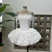 Load image into Gallery viewer, Ballerina Corset Ruffle Mini Dress
