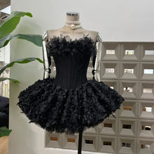 Load image into Gallery viewer, Ballerina Corset Ruffle Mini Dress
