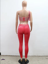 Load image into Gallery viewer, Velvet Crystal Glam Pants Set
