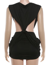 Load image into Gallery viewer, Cross Ruched Mini Dress
