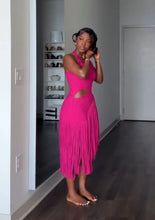 Load image into Gallery viewer, Maresa Tassel Hem Dress
