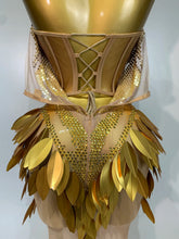 Load image into Gallery viewer, Gold Sequin Mesh Maxi Dress
