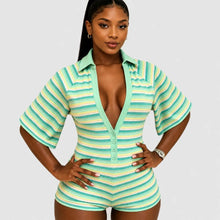 Load image into Gallery viewer, Reana Stripe Romper
