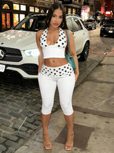 Load image into Gallery viewer, Polka Dot Capri Pants Set
