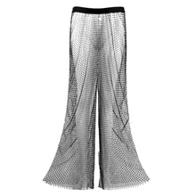 Load image into Gallery viewer, Sparkle Fishnet Rhinestone Trouser
