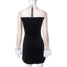 Load image into Gallery viewer, White Collar Mini Dress
