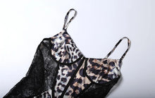 Load image into Gallery viewer, Lia Leopard Mesh Maxi Dress
