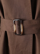 Load image into Gallery viewer, Brown Belted Trench Coat
