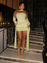 Load image into Gallery viewer, Monika Ruched Mini Dress
