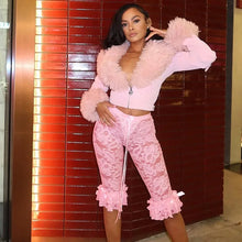 Load image into Gallery viewer, Lace Ruffles Bow Pants
