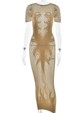 Load image into Gallery viewer, Flaming Hot Mesh Dress
