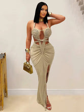 Load image into Gallery viewer, Katrina Knit Bodycon Maxi Dress

