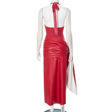 Load image into Gallery viewer, Tiana Pleated Leather Dress
