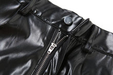 Load image into Gallery viewer, Black Leather Short Set
