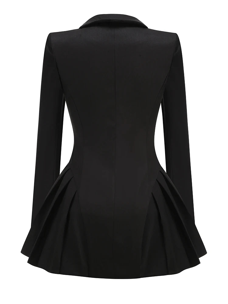 Lynn Pleated Blazer Dress