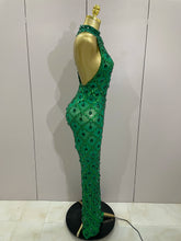 Load image into Gallery viewer, Luxe Chandelier Mesh Maxi Dress
