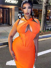 Load image into Gallery viewer, Criss Cross Bandage Dress
