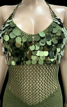 Load image into Gallery viewer, Sequined Knitted Fringe Maxi Dress
