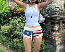 Load image into Gallery viewer, Star Stripe Knit Shorts
