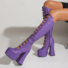 Load image into Gallery viewer, Buckle Up Platform Boots
