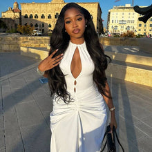 Load image into Gallery viewer, Fabie Ruched Maxi Dress
