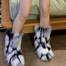 Load image into Gallery viewer, Fluffy Fox Fur Boots
