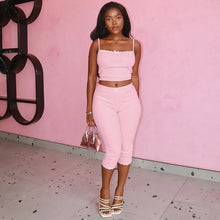 Load image into Gallery viewer, Barbie Pink Knit Pants Set
