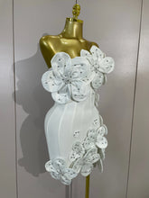 Load image into Gallery viewer, Flower Bandage Mini Dress
