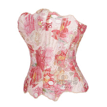 Load image into Gallery viewer, Pink Corset Satin Skirt Set
