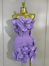 Load image into Gallery viewer, Flower Bandage Mini Dress
