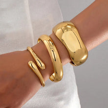 Load image into Gallery viewer, 3pcs Gold Bangle Bracelet
