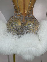 Load image into Gallery viewer, Cocktail Feather Mini Dress
