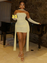 Load image into Gallery viewer, Monika Ruched Mini Dress
