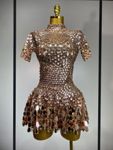 Load image into Gallery viewer, Scale Sequin Bodysuit Dress
