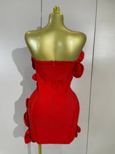 Load image into Gallery viewer, Flower Bandage Mini Dress
