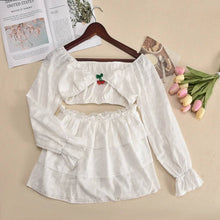 Load image into Gallery viewer, Cherry Tiered Skirt Set
