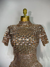 Load image into Gallery viewer, Scale Sequin Bodysuit Dress
