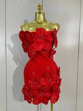 Load image into Gallery viewer, Flower Bandage Mini Dress
