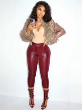 Load image into Gallery viewer, Leather Capri Pants Set
