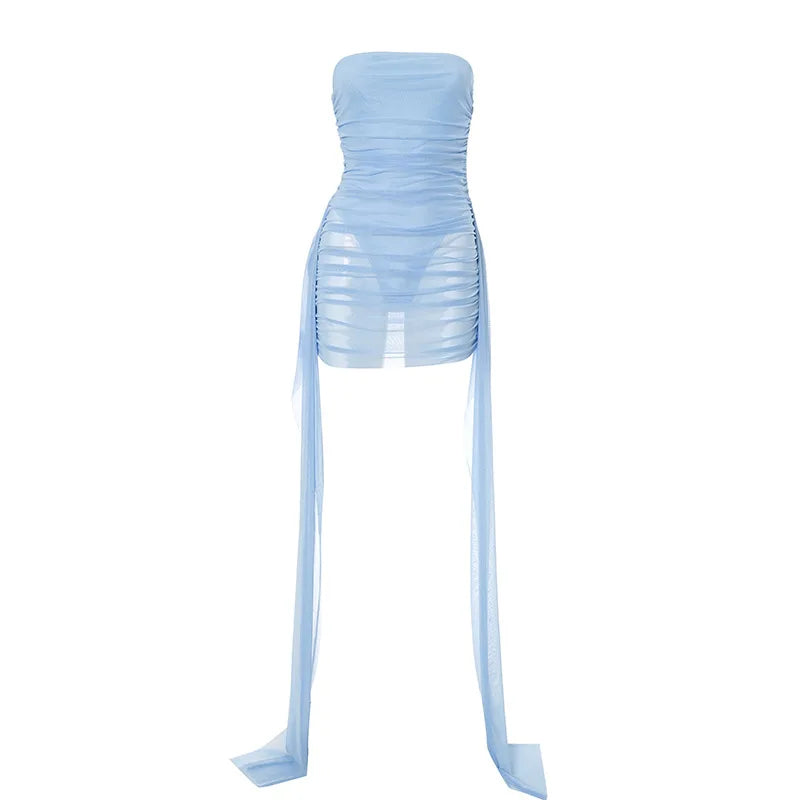 Nora Pleated Mini Dress