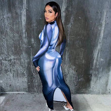 Load image into Gallery viewer, 3D Body Print Maxi Dress
