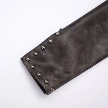 Load image into Gallery viewer, Chrome Studded Leather Crop Jacket
