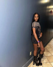 Load image into Gallery viewer, Flaming Hot Mesh Mini Dress
