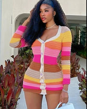 Load image into Gallery viewer, Colorful Sweater Dress
