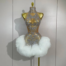 Load image into Gallery viewer, Cocktail Feather Mini Dress
