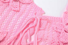 Load image into Gallery viewer, Flower Applique Knit Jumpsuit
