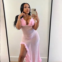 Load image into Gallery viewer, Exotic Mesh Maxi Dress
