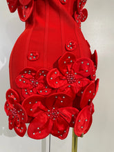 Load image into Gallery viewer, Flower Bandage Mini Dress
