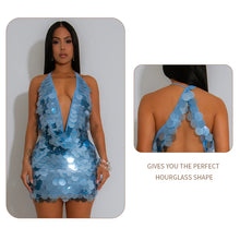 Load image into Gallery viewer, Shimmer Sequin Mini Dress
